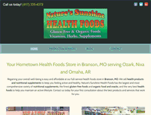 Tablet Screenshot of bransonhealthfoods.com